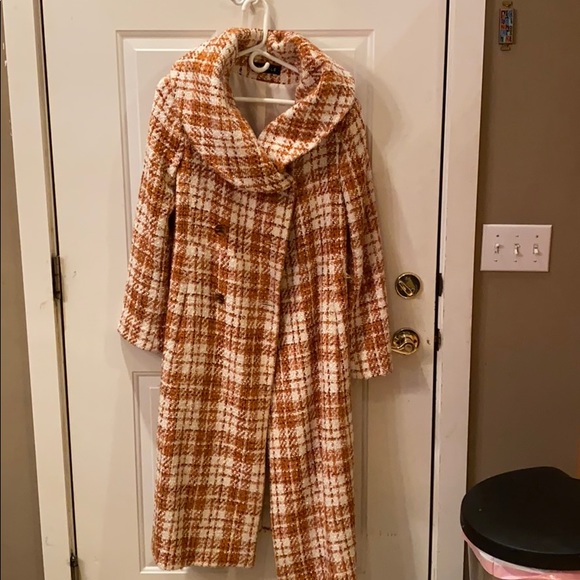 Searle Jackets & Blazers - Searle Beautiful long plaid pea coat